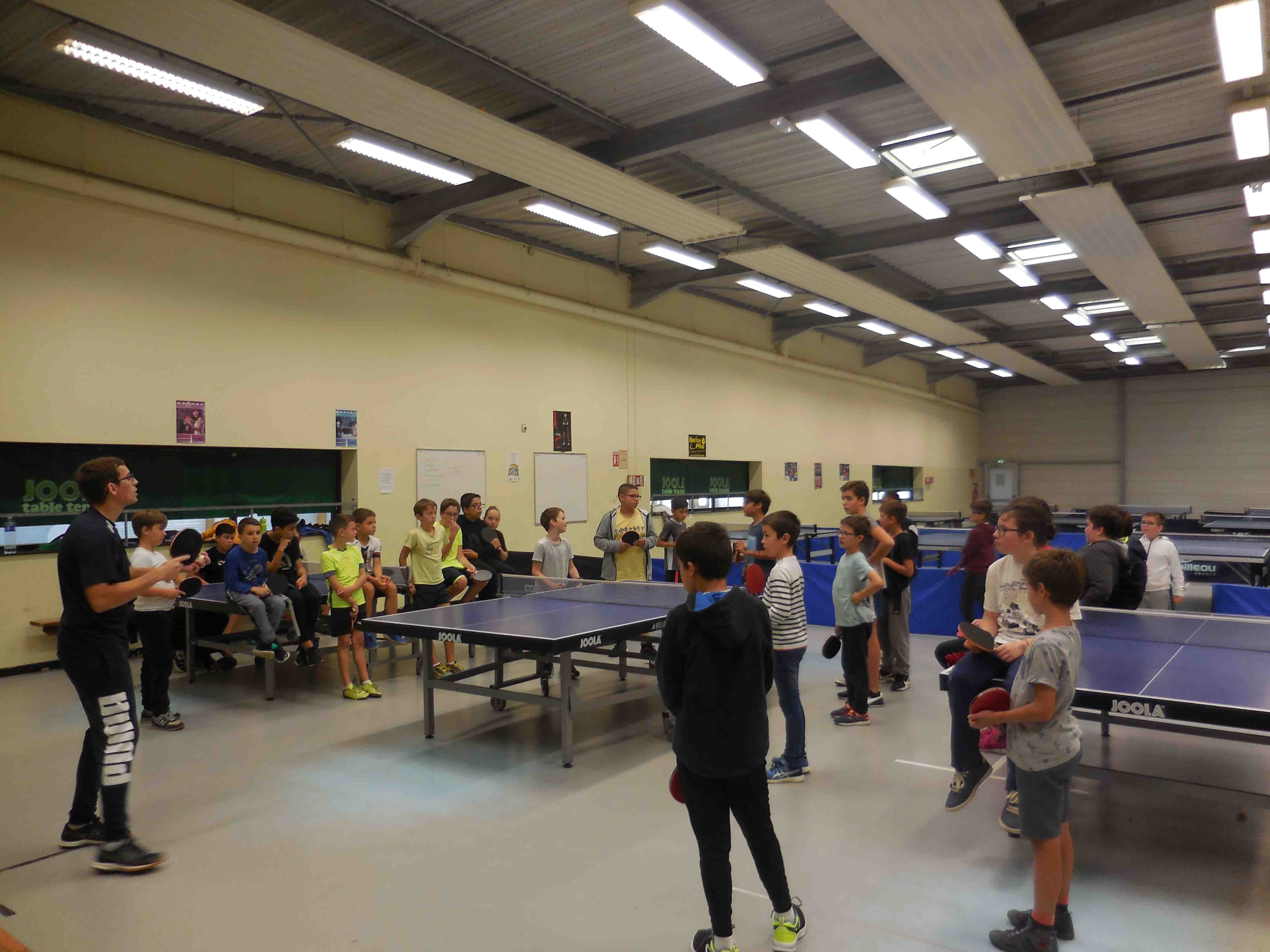 Séance d'entraînement dans la salle Paul Borreil