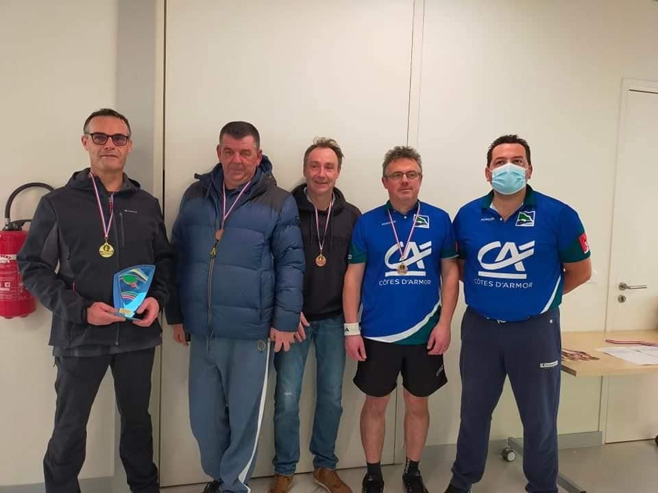 Podium du championnat des Côtes d'Armor en catégorie Vétérans 2