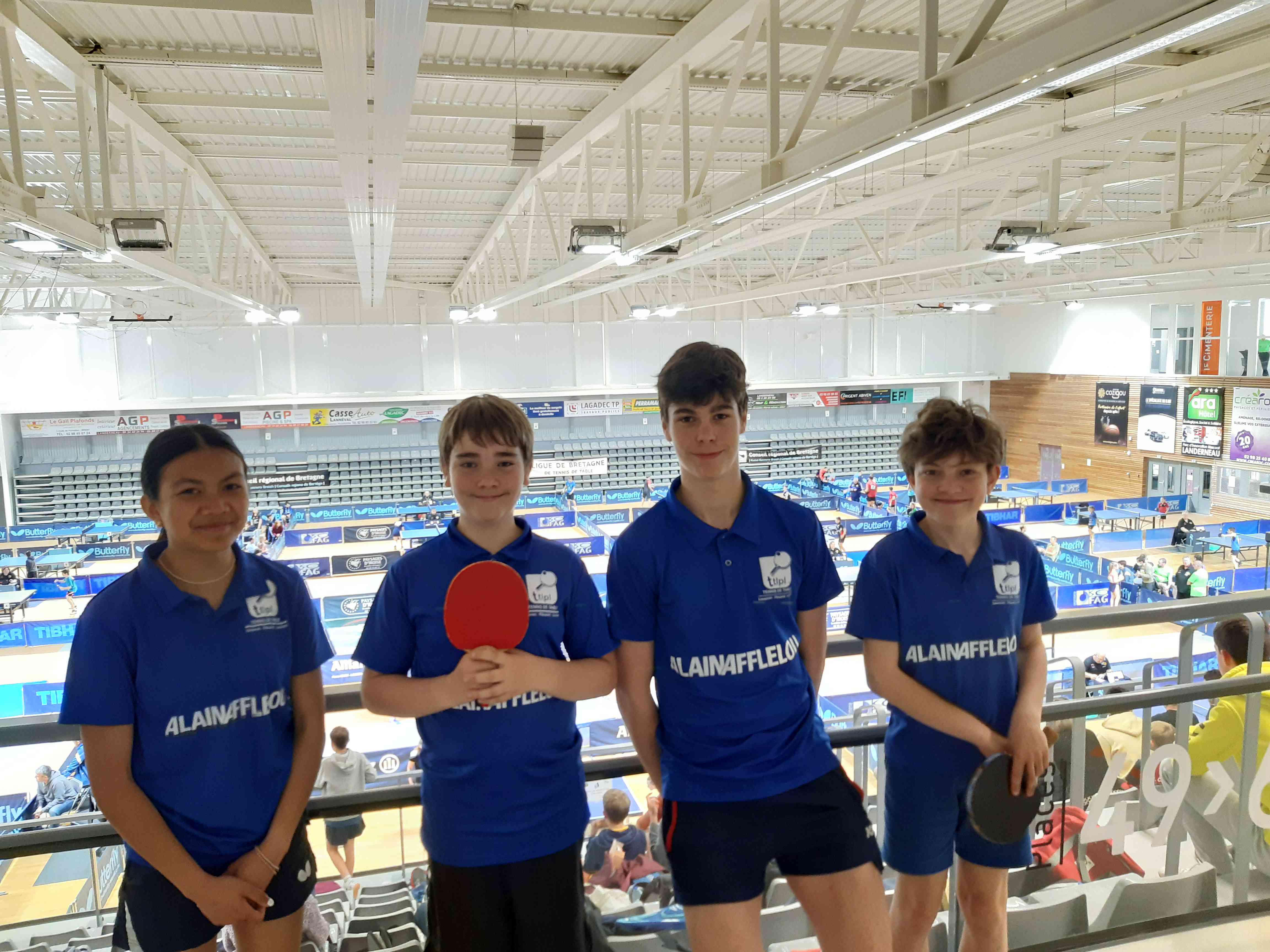 Les jeunes du TTLPL au championnat de Bretagne
