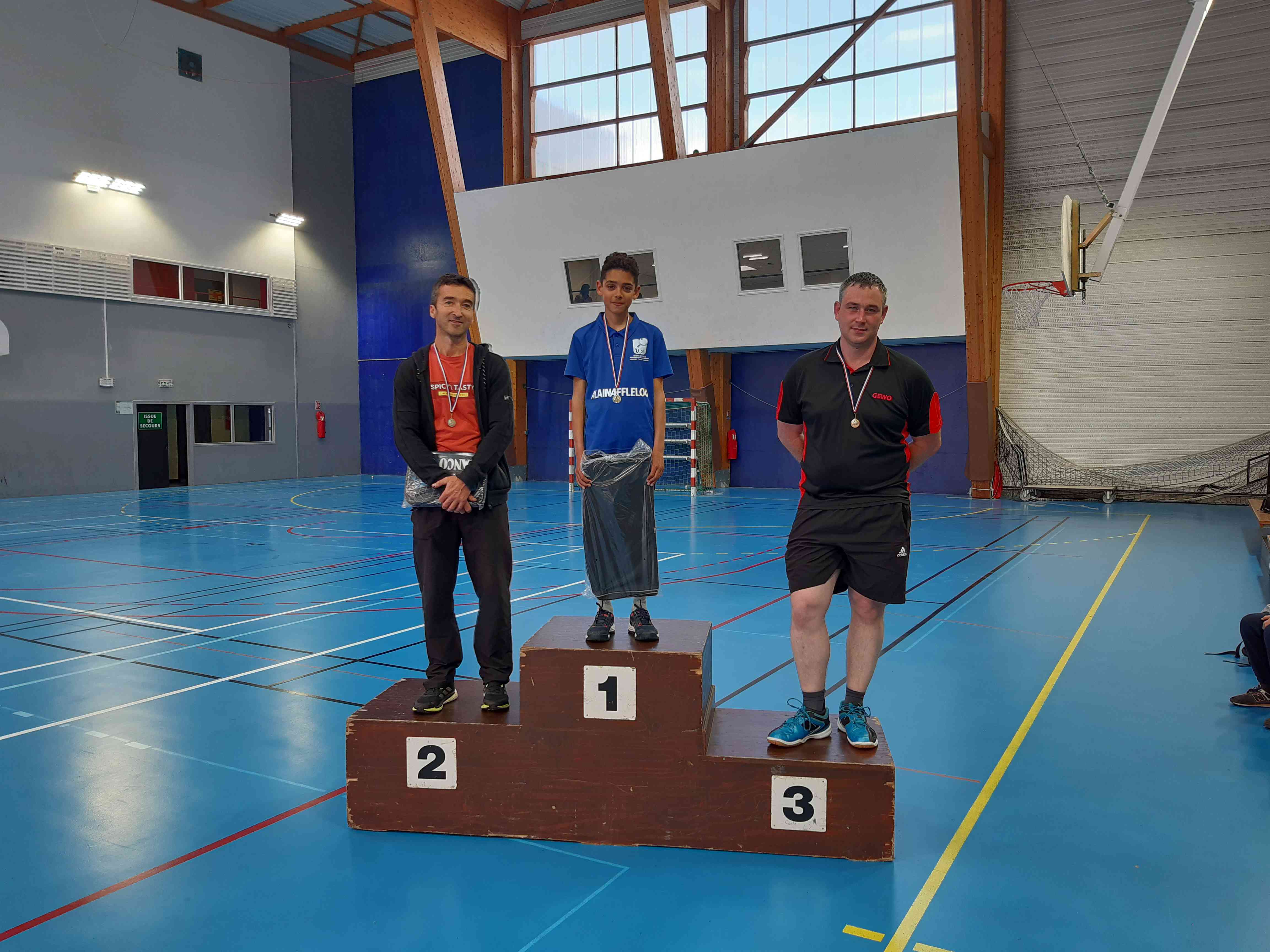 Tournoi Damien Gonzalez - Podium du tableau "Moins de 599 points"