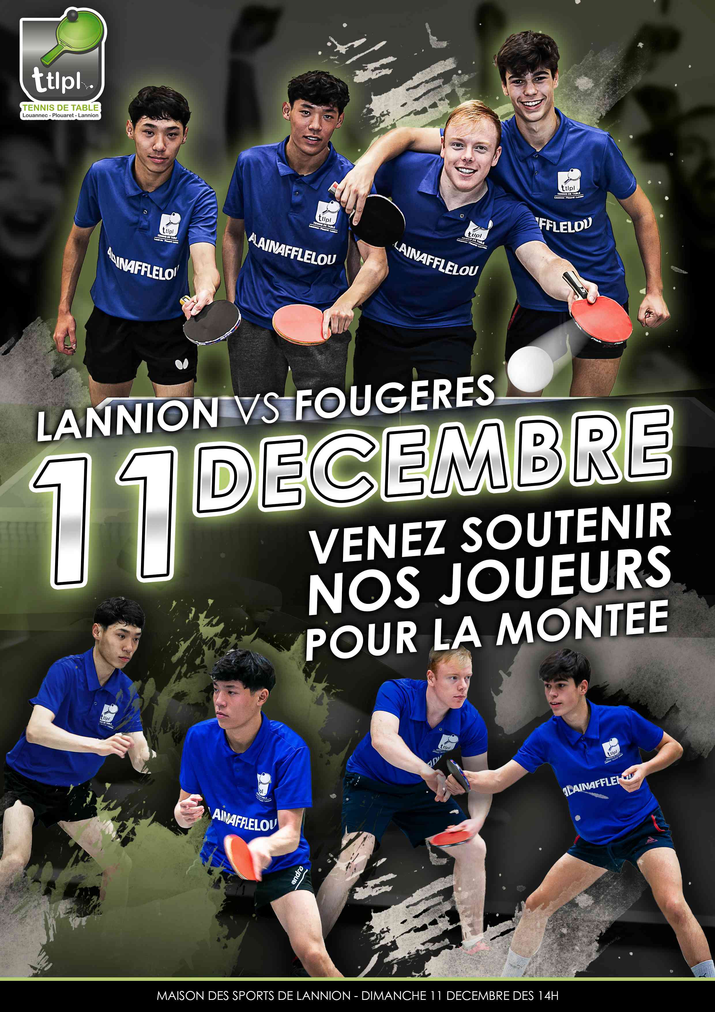 Equipe 1 du TTLPL évoluant en Régionale 2