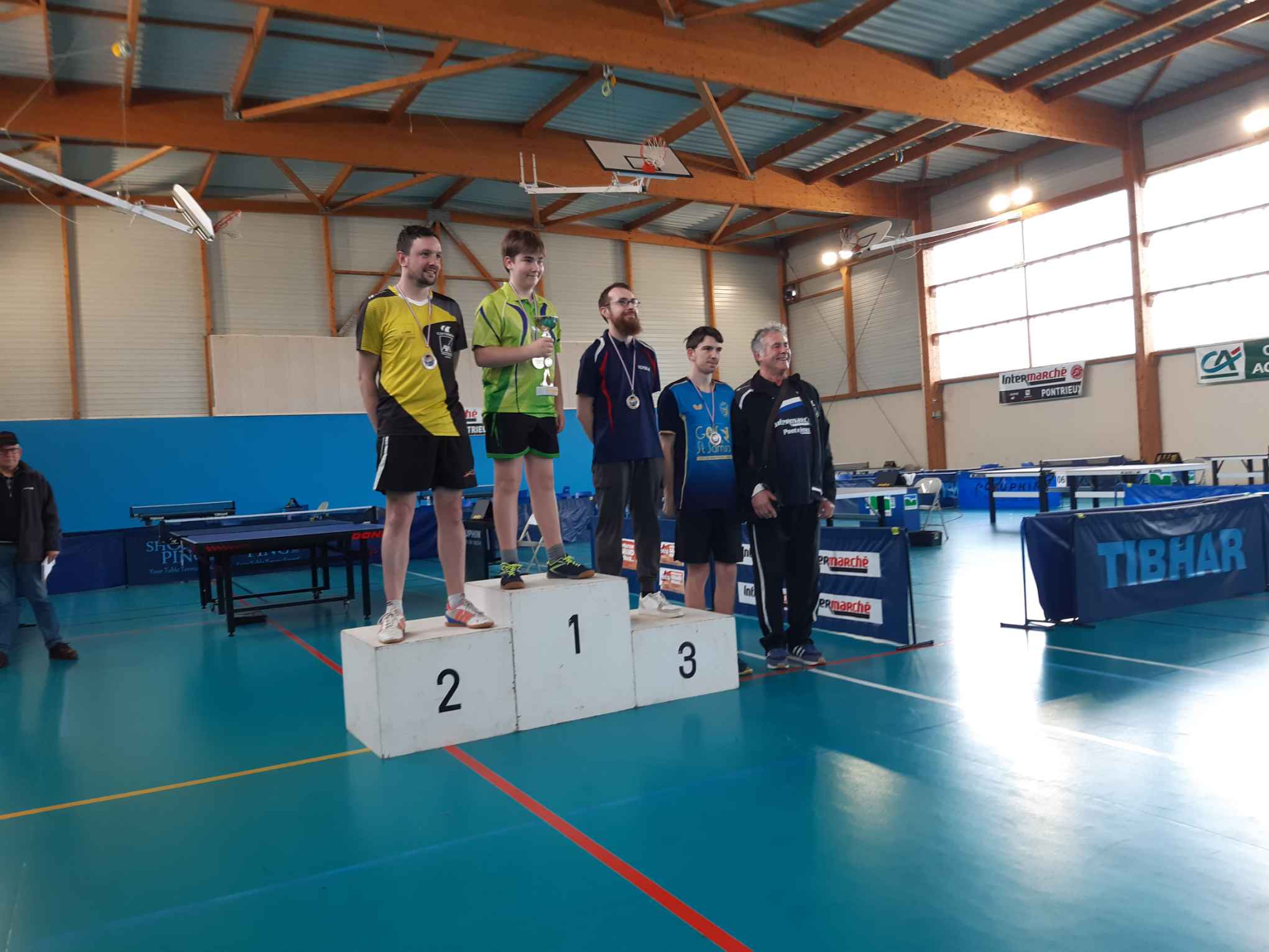 Podium H10 des finales par classement de Bretagne