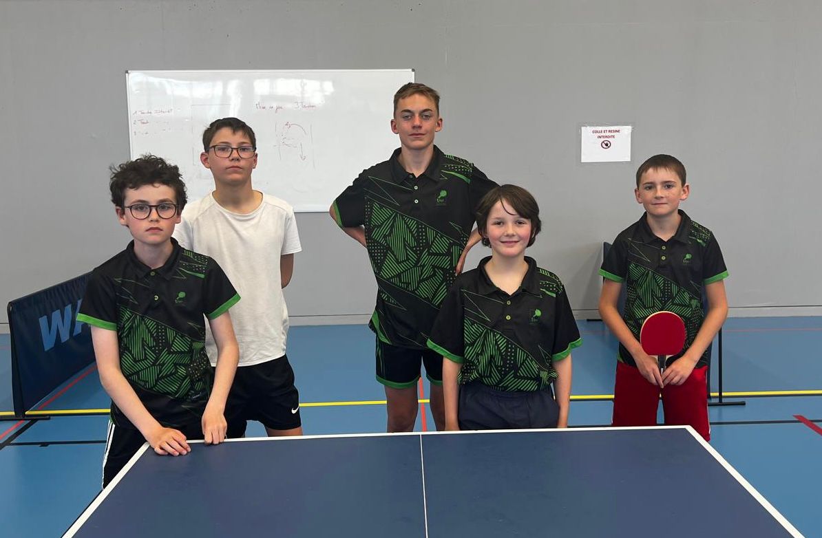 Les jeunes du TTLPL champions des Côtes d'Armor par équipe