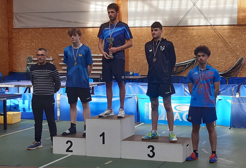 Podium H10 des finales par classement régionales