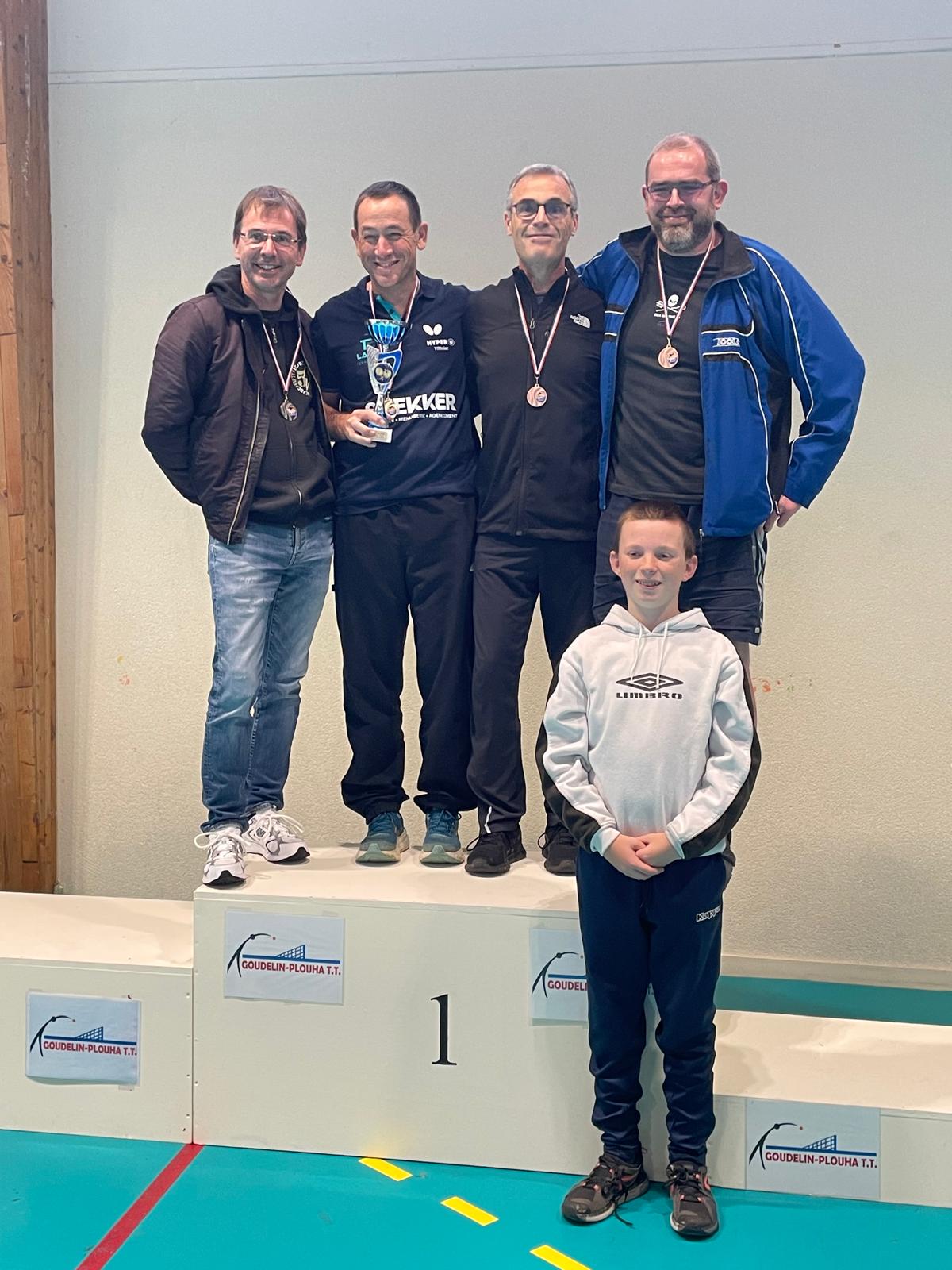 Podium 'V50-V55' lors du championnat départemental vétérans